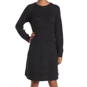 [Madewell] Cozy Charcoal Gray Knit Sweater Dress